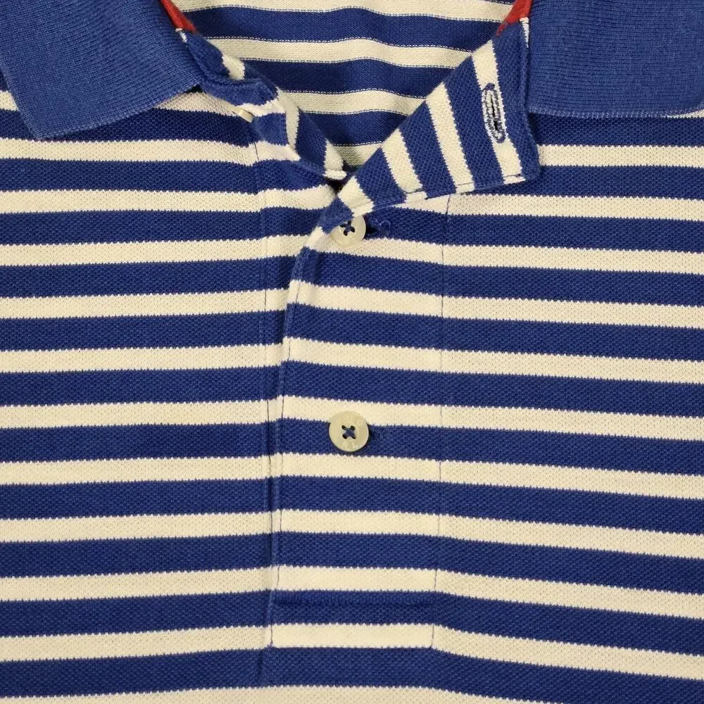 Polo Ralph Lauren Striped Short-Sleeve Polo Shirt Blue/ White Men’s XL